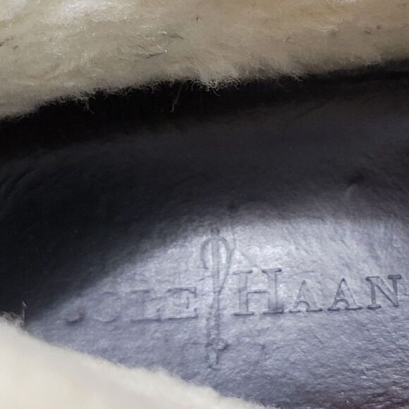 Cole Haan Shoes Size 8.5 Cole Haan Air Rhone Quilted Navy Plaid Waterproof Boots - Picture 11 of 12